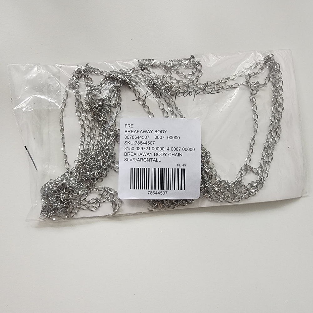 NWT Free People Breakaway Body Chain Silver - Picture 8 of 8